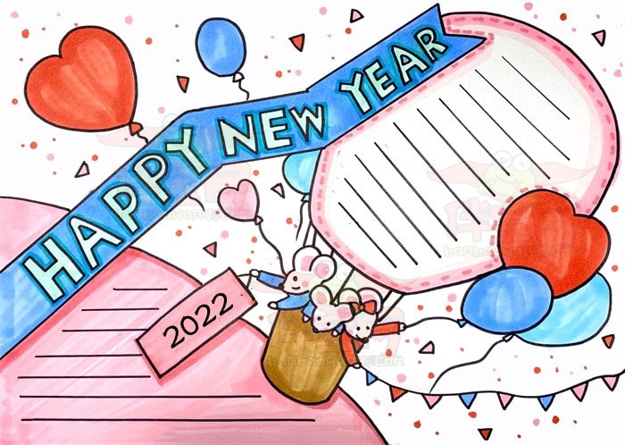 2024春节英语手抄报怎么画