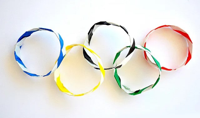 如何手工制作奥运五环