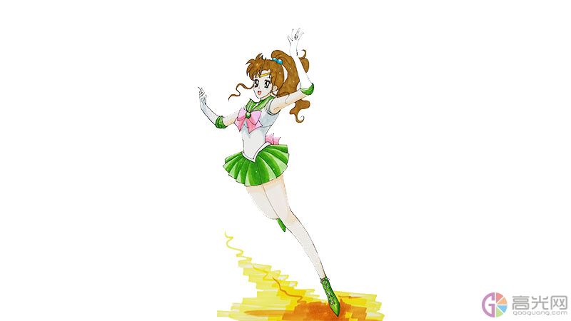 美少女战士木野真琴简笔画怎么画