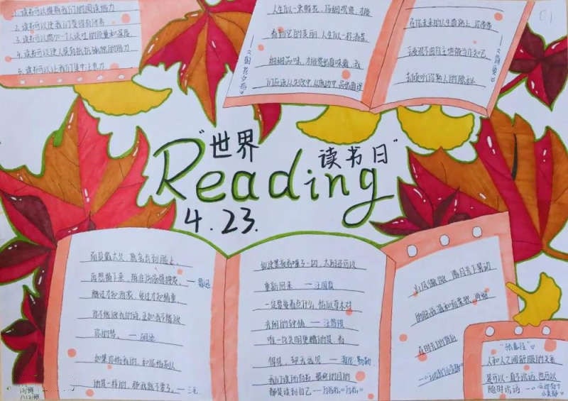 一等奖世界读书日手抄报图片大全