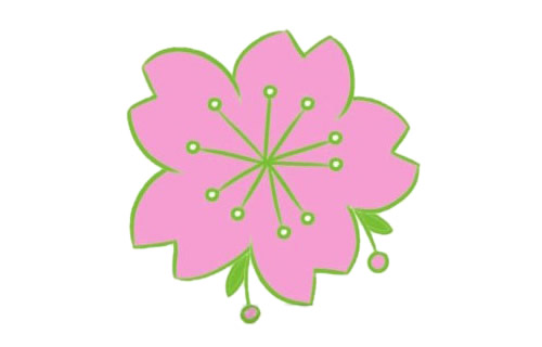 漂亮的樱花简笔画图片大全