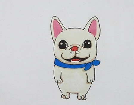 怎么画世界上最可爱的斗牛犬
