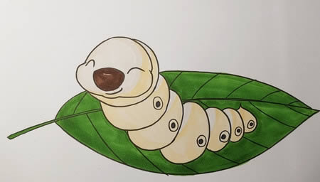 蚕宝宝怎么画简单又好看又萌