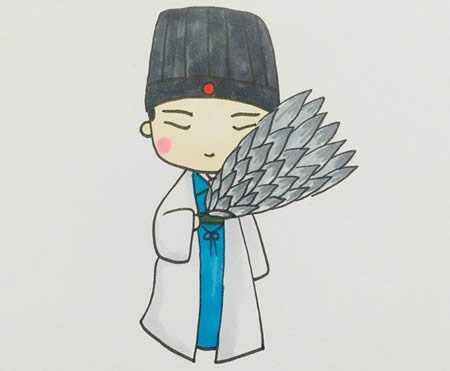 诸葛亮怎么画q版简笔画