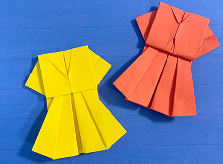 折纸连衣裙怎么折简单