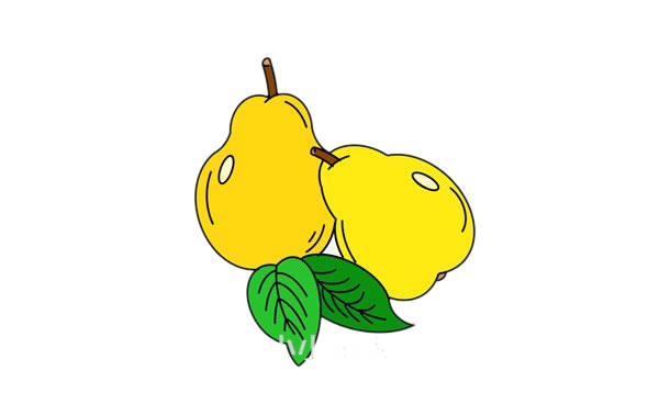 如何画一个梨子