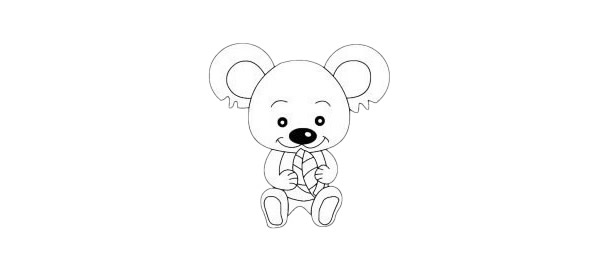 考拉铅笔画超可爱的