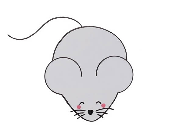 幼儿园画小老鼠怎么画