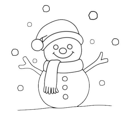 雪人简笔画怎么画才好看