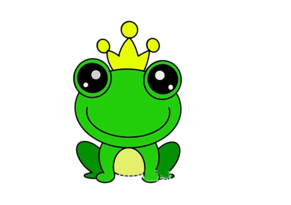 青蛙王子简单画法