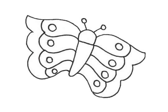 蝴蝶铅笔画简单步骤图片