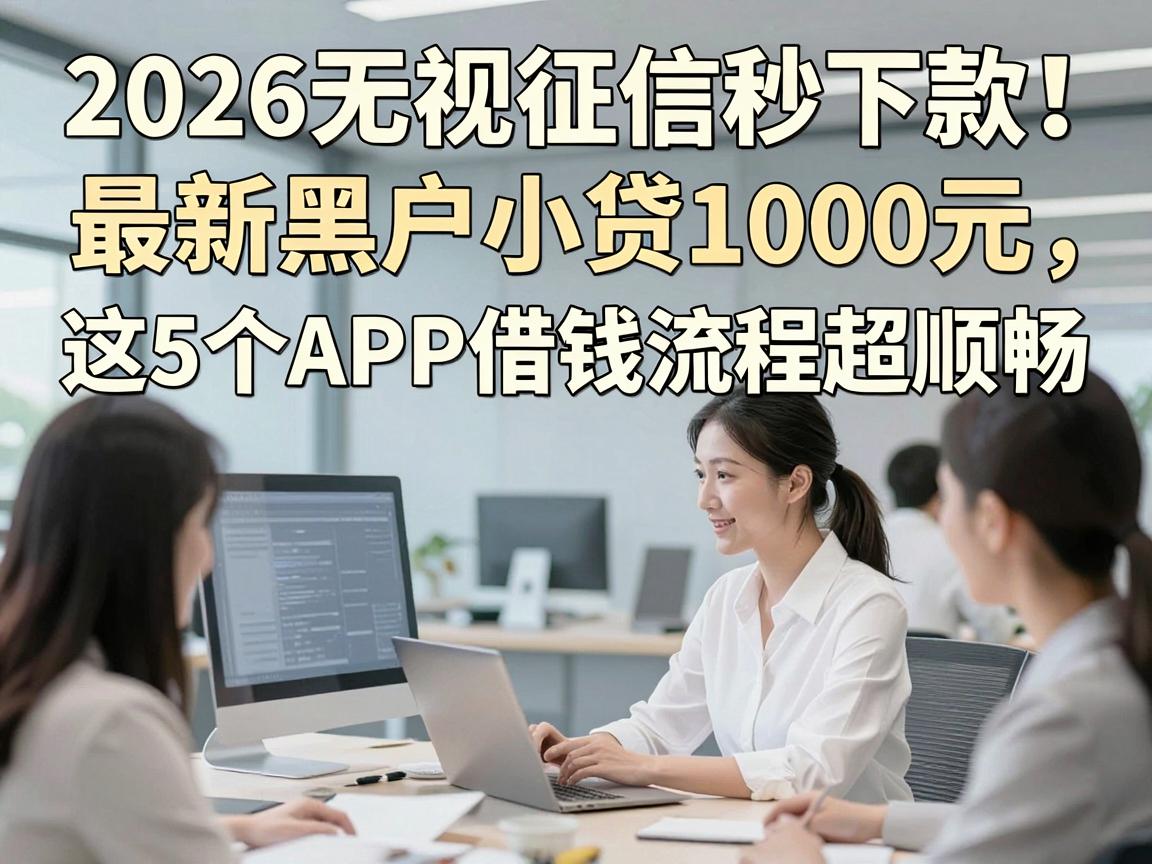 2026无视征信秒下款!最新黑户小贷1000元,这5个APP借钱流程超顺畅