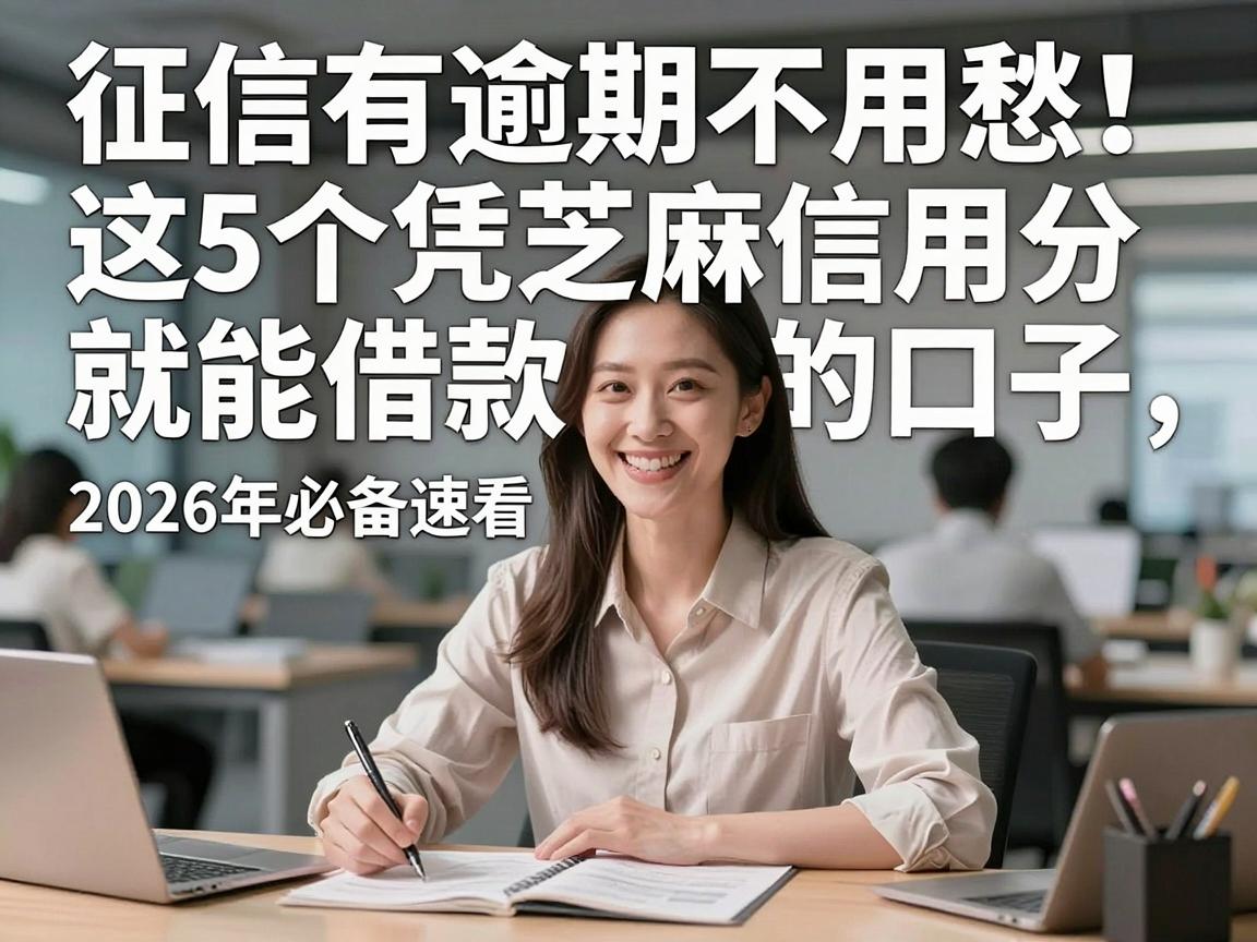征信有逾期不用愁!这5个凭芝麻信用分就能借款的口子,2026年必备速看