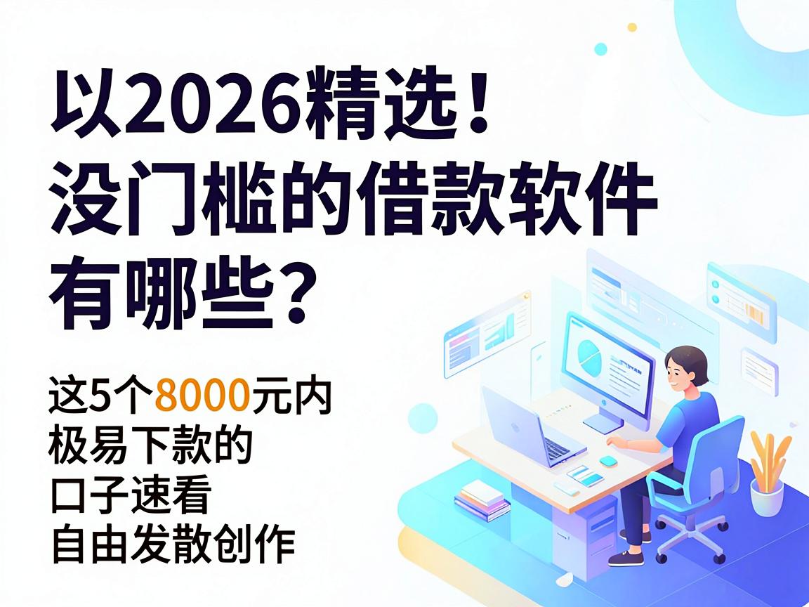 2026精选!没门槛的借款软件有哪些?这5个8000元内极易下款的口子速看