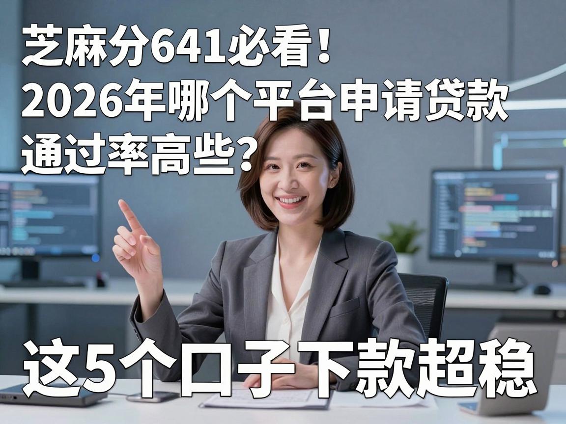 芝麻分641必看!2026年哪个平台申请贷款通过率高些?这5个口子下款超稳