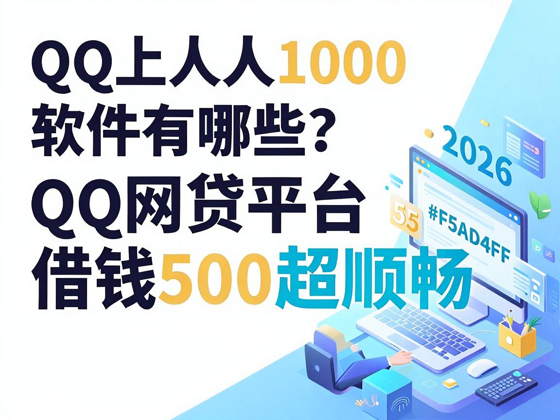 QQ上人人1000的借款软件有哪些?2026这5个无视资质的QQ网贷平台借钱500超顺畅