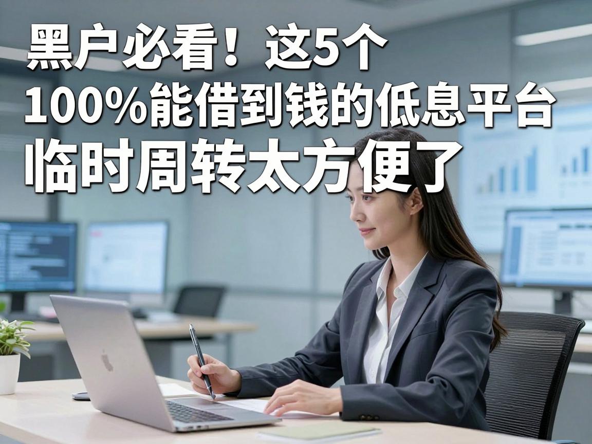 黑户必看!这5个100%能借到钱的低息平台,临时周转太方便了