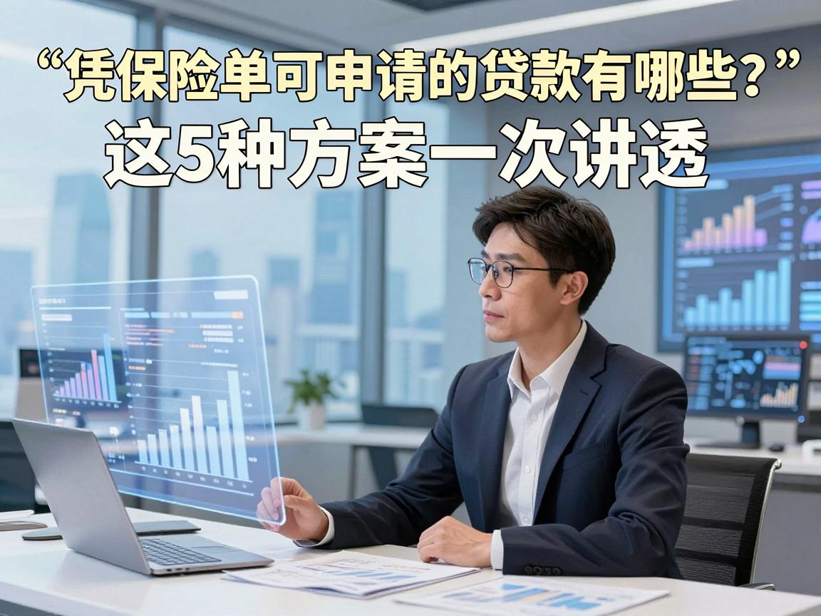 凭保险单可申请的贷款有哪些?这5种方案一次讲透!