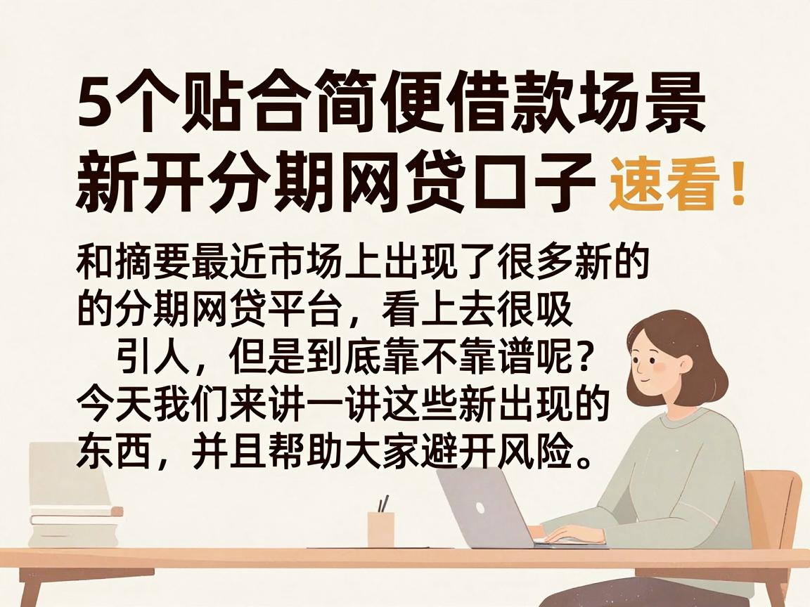 5个贴合简便借款场景的新开分期网贷口子，速看！