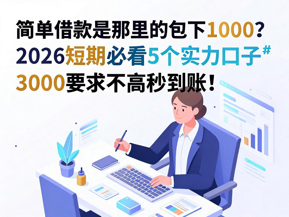 简单借款是那里的包下1000?2026短期必看5个实力口子,3000要求不高秒到账!