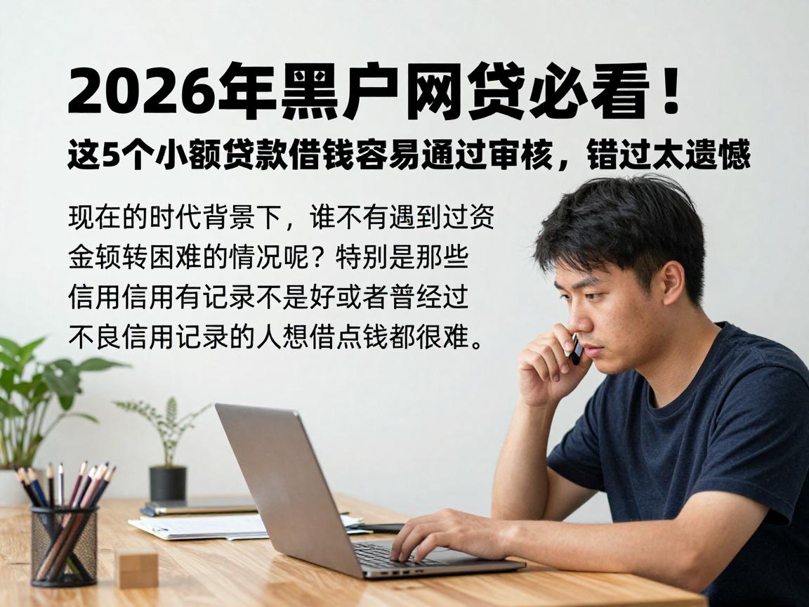 2026年黑户网贷必看!这5个小额贷款借钱容易通过审核,错过太遗憾