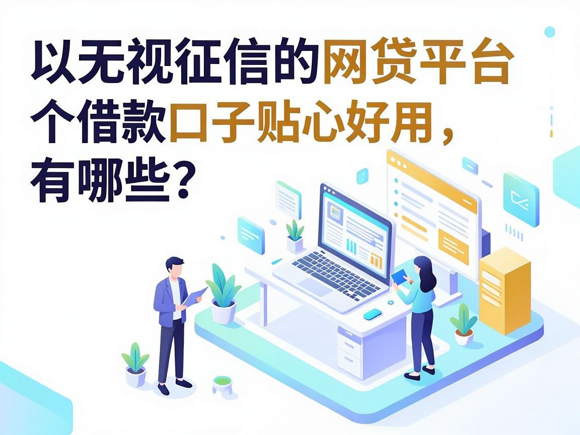 无视征信的网贷平台有哪些?个借款口子贴心好用,放款稳!