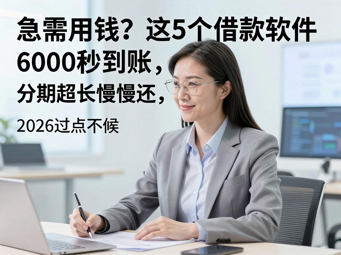 急需用钱?这5个借款软件6000秒到账,分期超长慢慢还,2026过点不候!