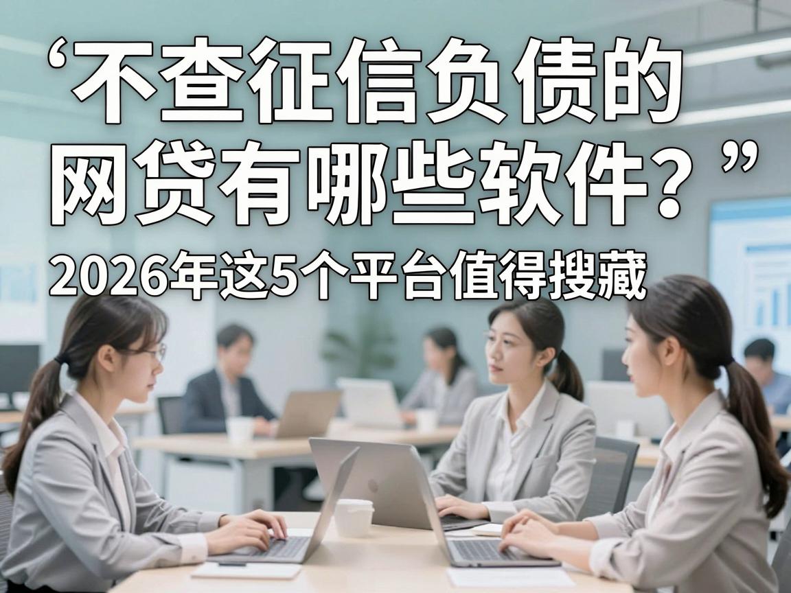 不查征信负债的网贷有哪些软件？2026年这5个平台值得搜藏