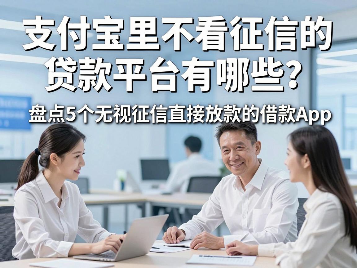 支付宝里不看征信的贷款平台有哪些?盘点5个无视征信直接放款的借款App