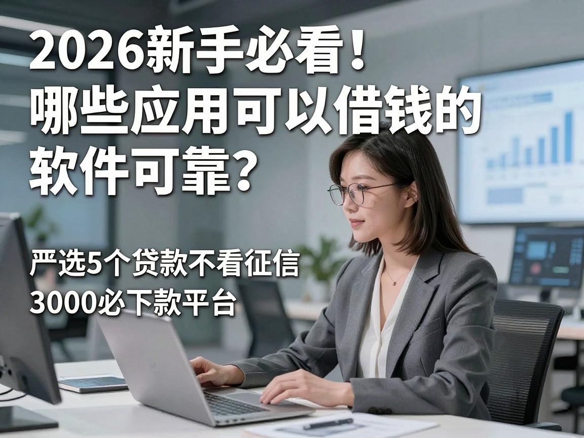 2026新手必看!哪些应用可以借钱的软件可靠?严选5个贷款不看征信、3000必下款平台