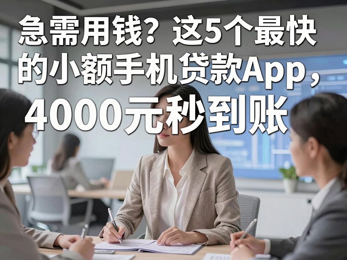 急需用钱?这5个最快的小额手机贷款App,4000元秒到账!