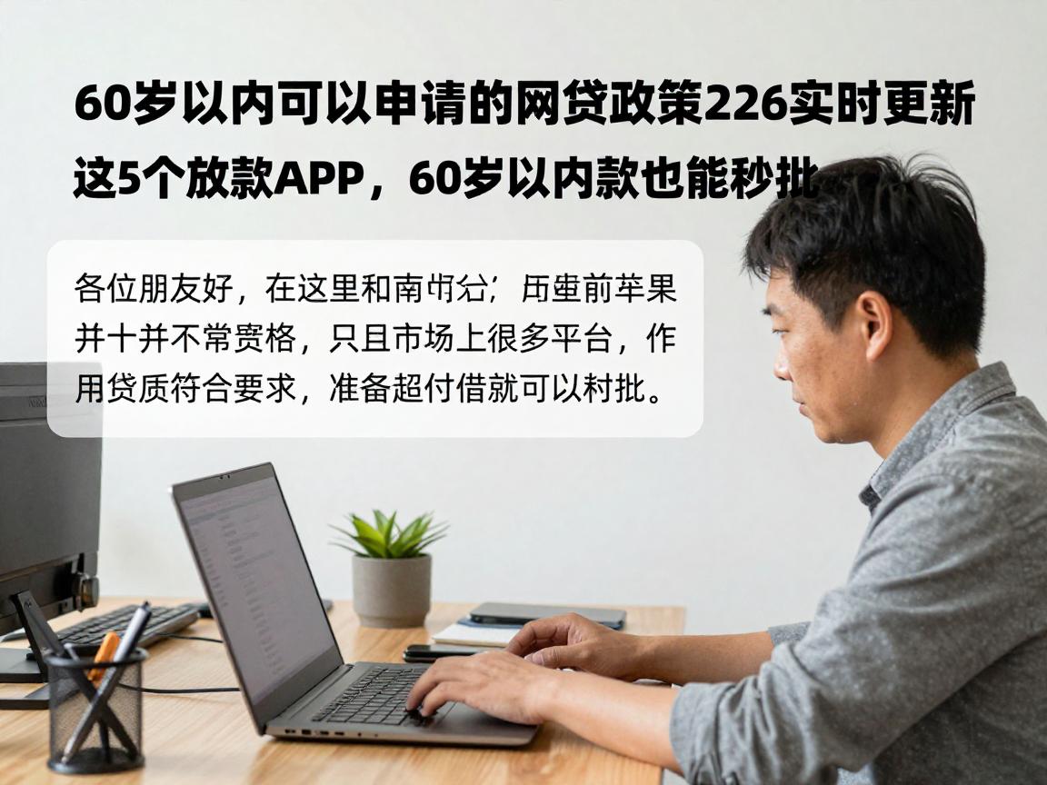 60岁以内可以申请的网贷政策2026实时更新!这5个放款APP,60岁以内借款也能秒批