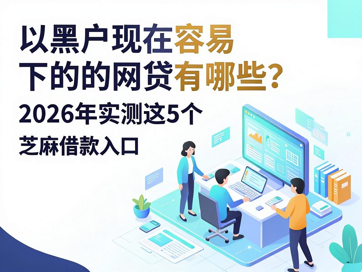黑户现在容易下的网贷有哪些？2026年实测这5个芝麻借款入口还能冲