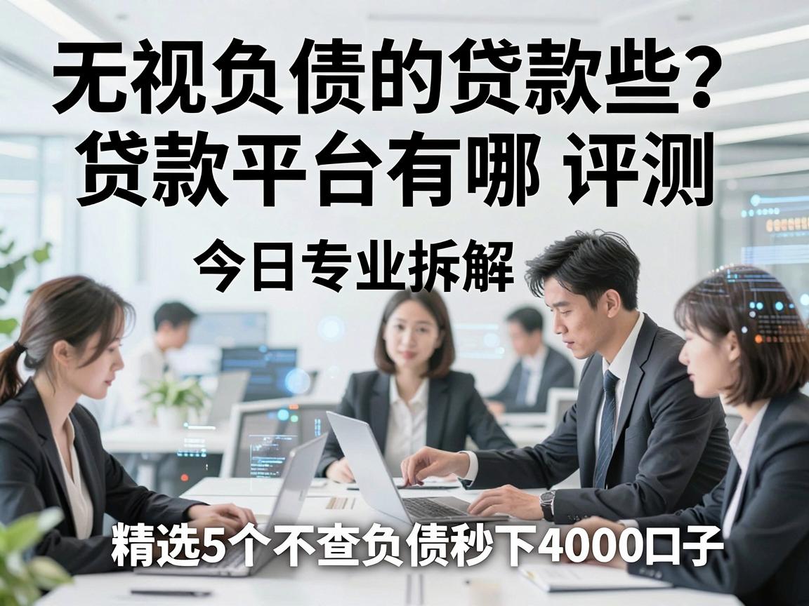 无视负债的贷款平台有哪些?今日专业拆解评测,精选5个不查负债秒下4000的借款口子