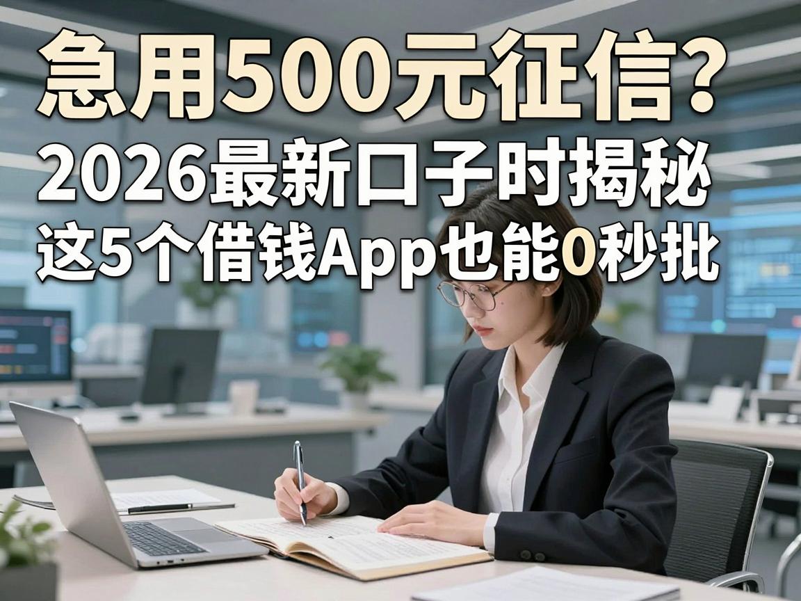 急用500元征信?2026最新口子时揭秘这5个借钱App也能0秒批!