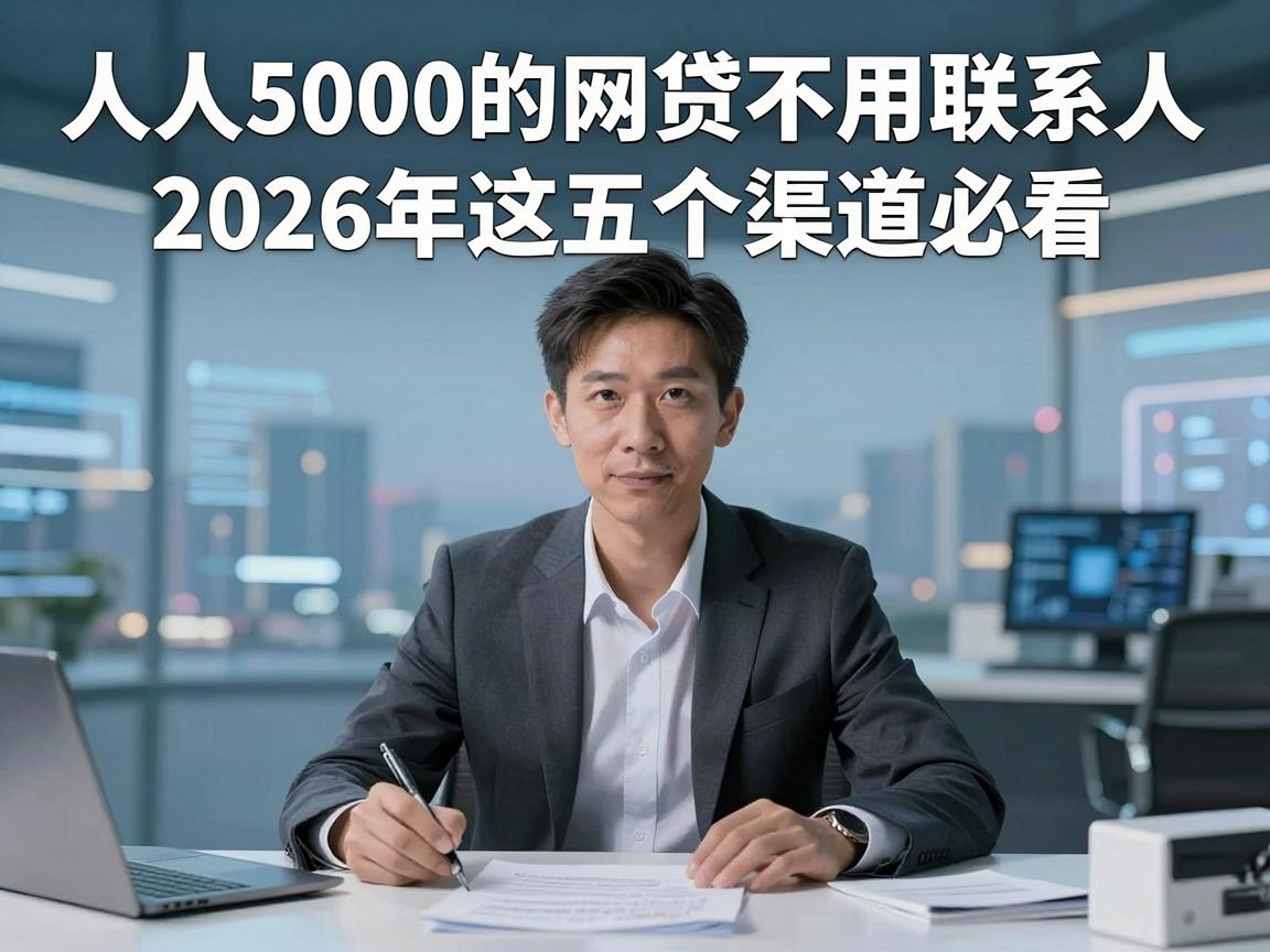 人人5000的网贷不用联系人,2026年这五个渠道必看!