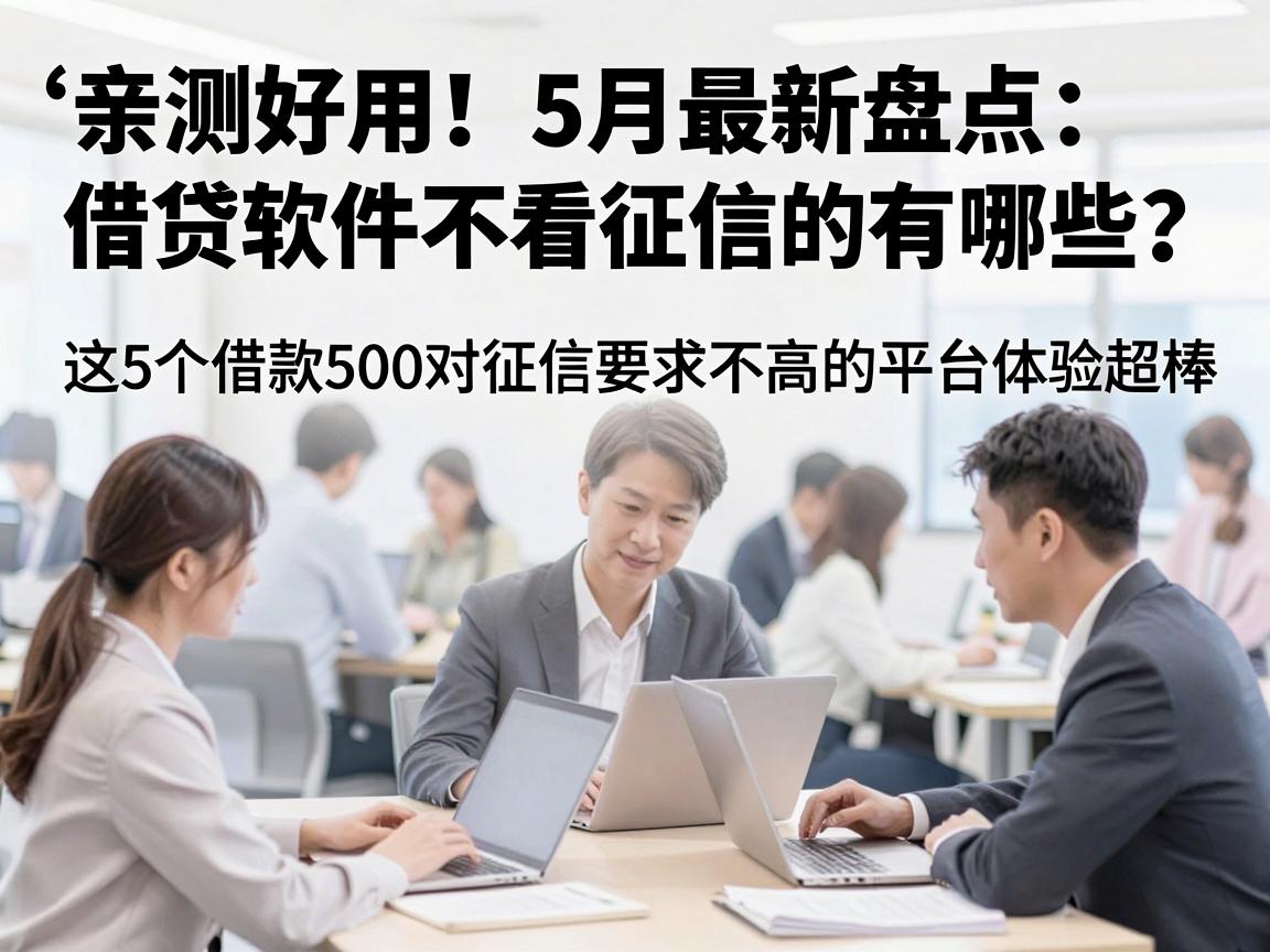 亲测好用！5月最新盘点：借贷软件不看征信的有哪些？这5个借款500对征信要求不高的平台体验超棒