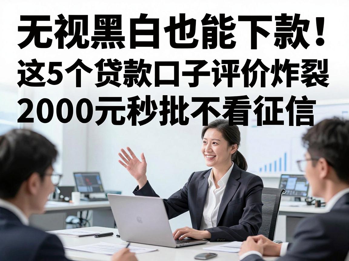 无视黑白也能下款！这5个贷款口子评价炸裂，2000元秒批不看征信