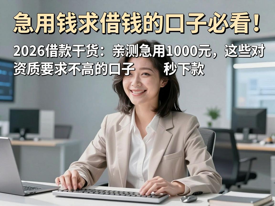 急用钱求借钱的口子必看!2026借款干货:亲测急用1000元,这些对资质要求不高的口子秒下款
