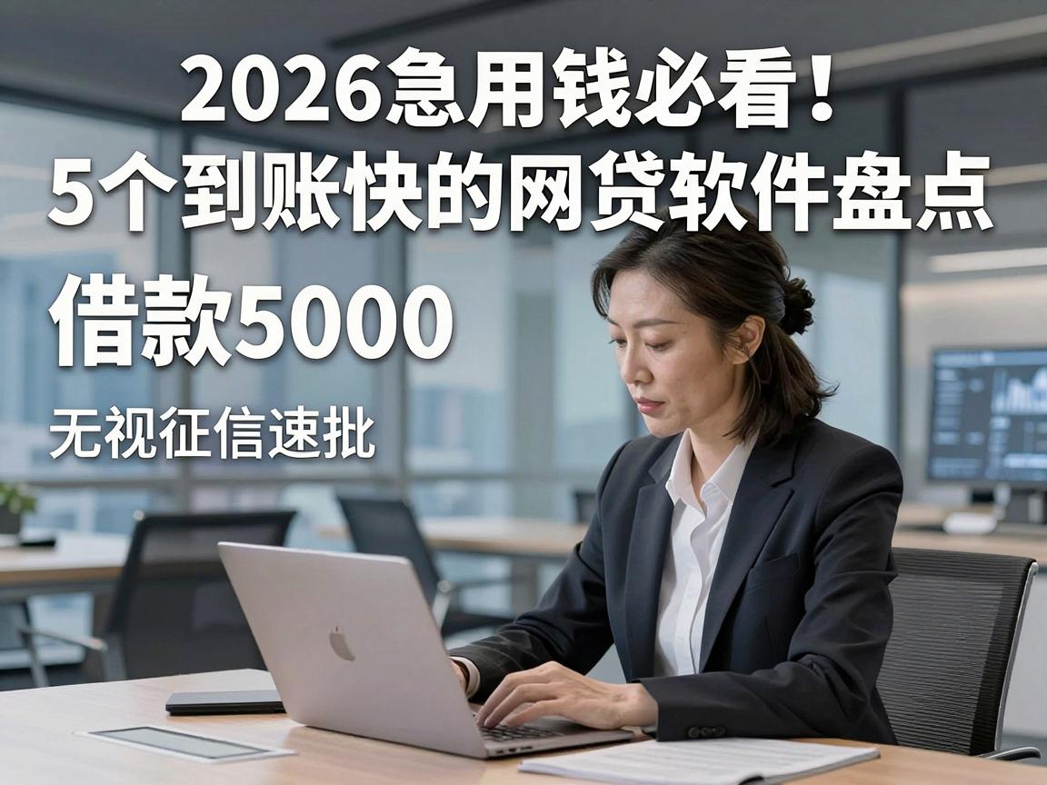 2026急用钱必看！5个到账快的网贷软件盘点，借款5000无视征信速批