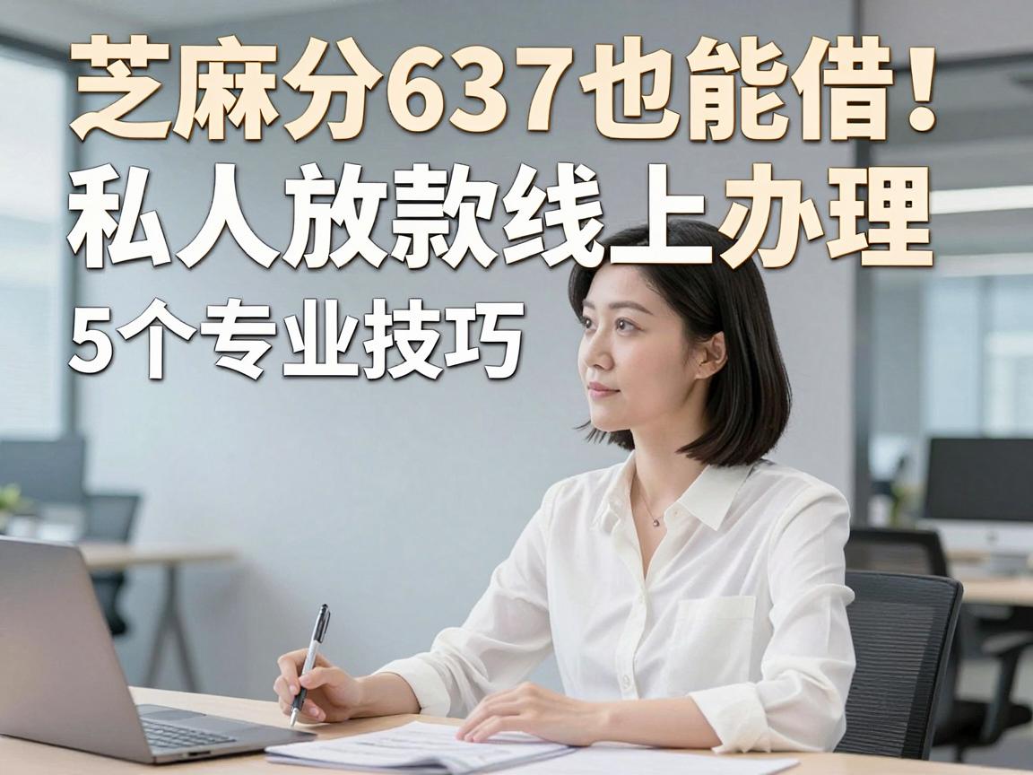 芝麻分637也能借!私人放款线上办理,5个专业技巧全解析