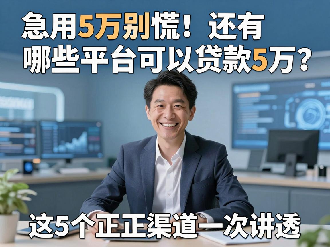 急用5万别慌！还有哪些平台可以贷款5万？这5个正规渠道一次讲透