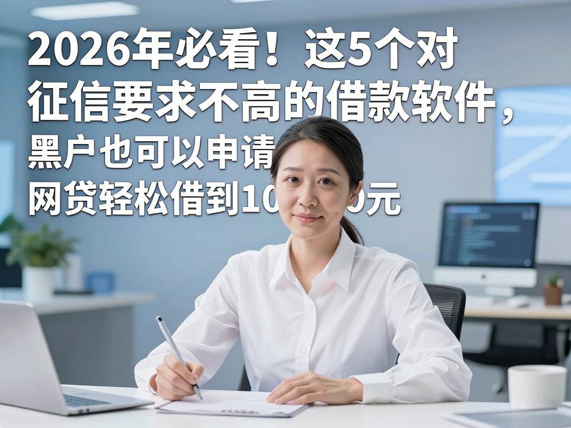 2026年必看！这5个对征信要求不高的借款软件，黑户也可以申请的网贷轻松借到1000元