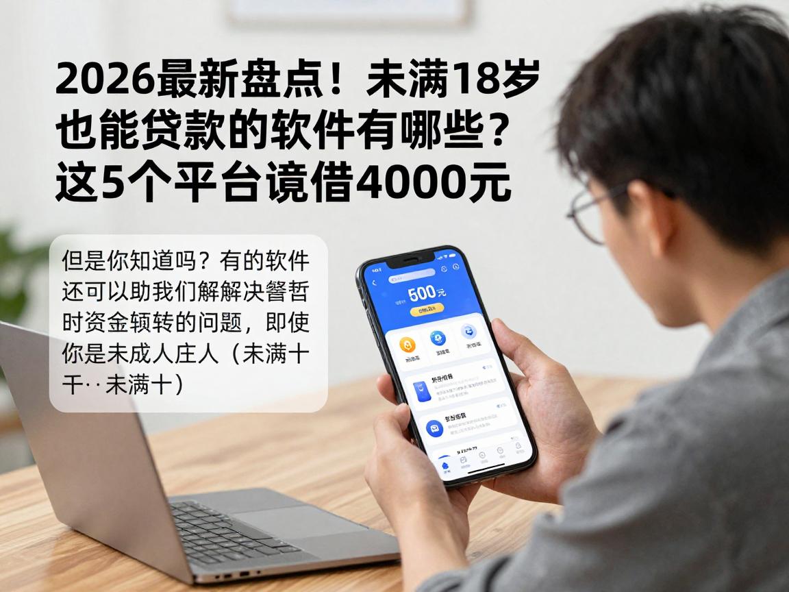 2026最新盘点!未满18岁也能贷款的软件有哪些?这5个平台竟能借4000元