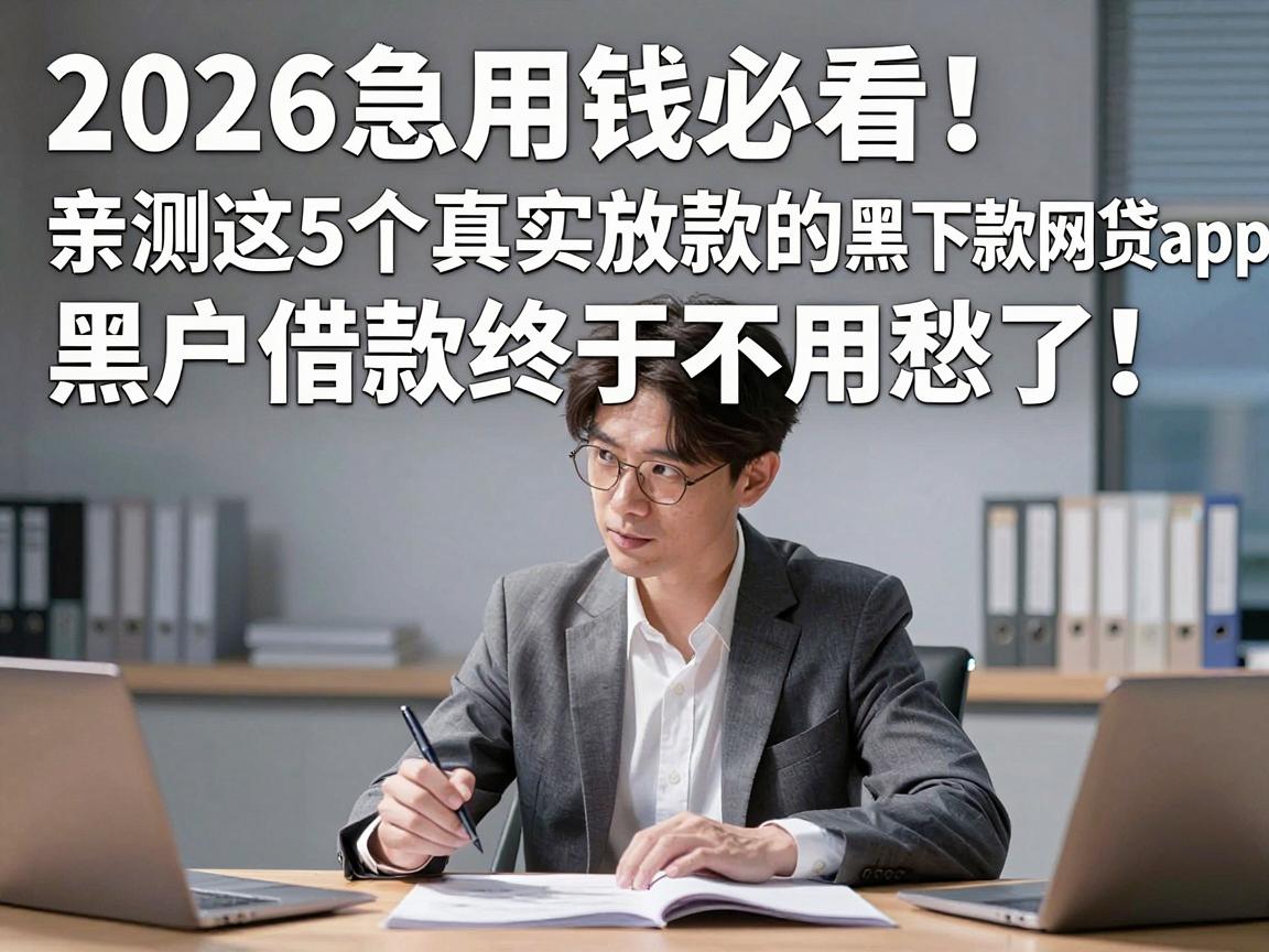 2026急用钱必看！亲测这5个真实放款的黑户下款网贷App，黑户借款终于不用愁了！