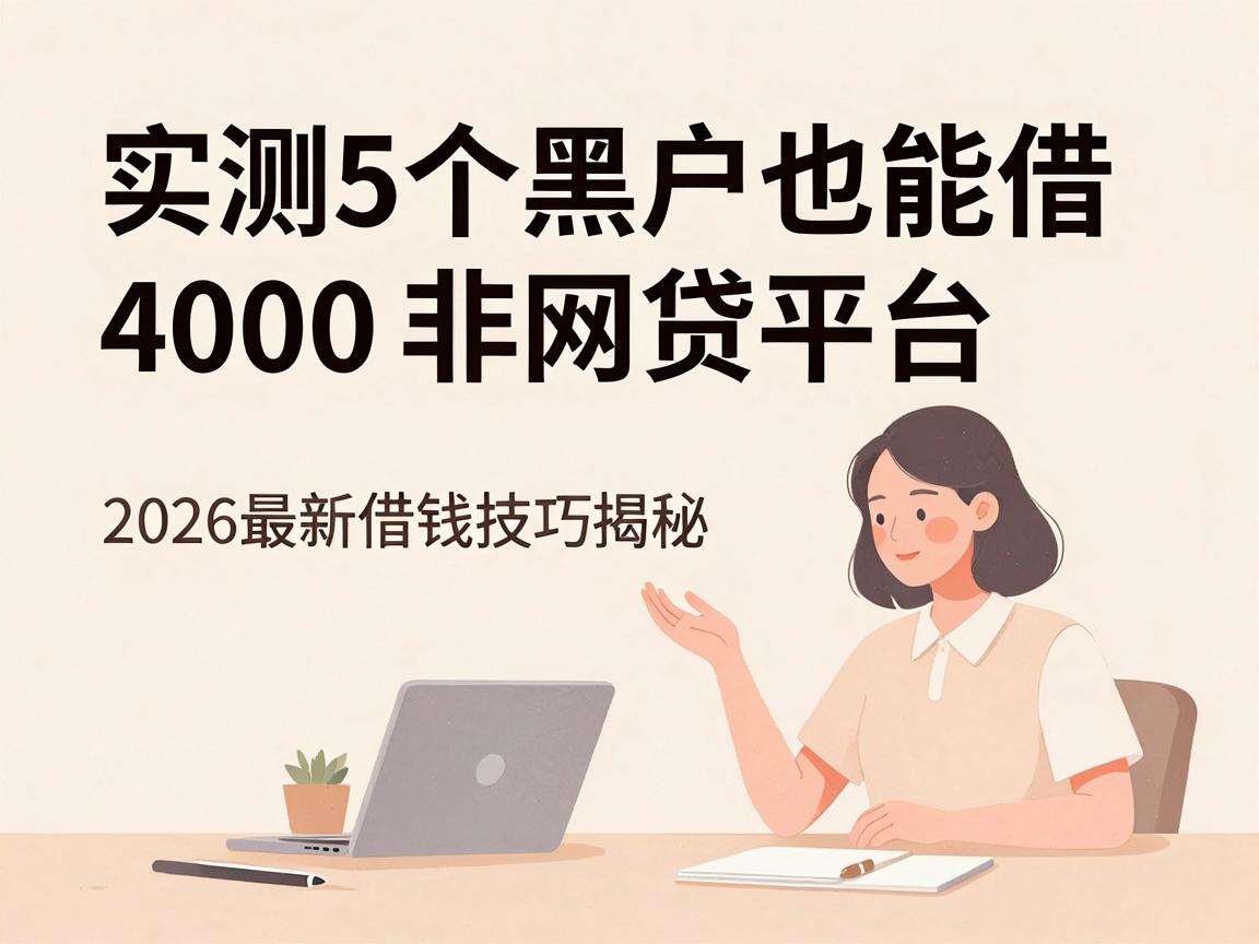实测5个黑户也能借4000的非网贷平台,2026最新借钱技巧揭秘