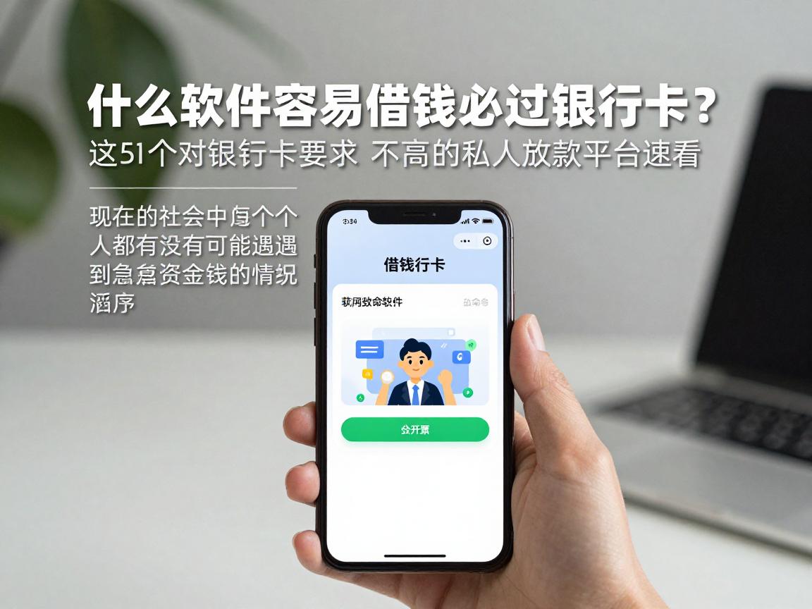 什么软件容易借钱必过银行卡?这5个对银行卡要求不高的私人放款平台速看