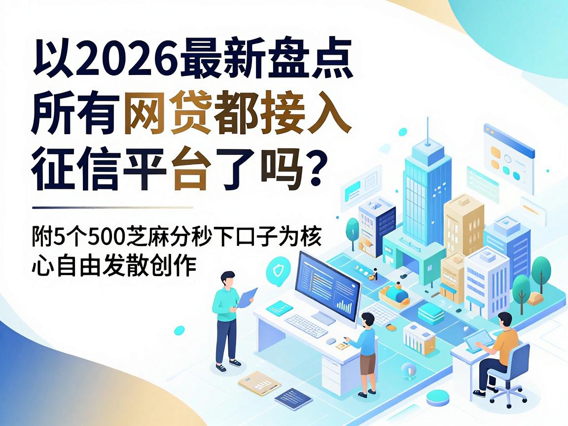2026最新盘点:所有网贷都接入征信平台了吗?附5个500芝麻分秒下口子