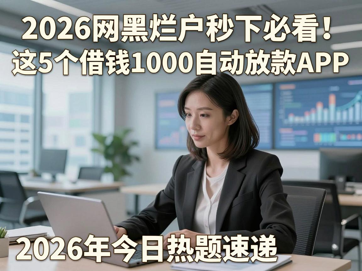 2026网黑烂户秒下必看!这5个借钱1000自动放款APP,2026年今日热题速递
