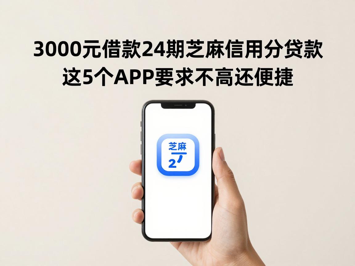 3000元借款24期芝麻信用分贷款,这5个APP要求不高还便捷